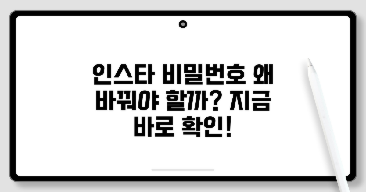 인스타그램 비밀번호 변경, 왜 필요할까?