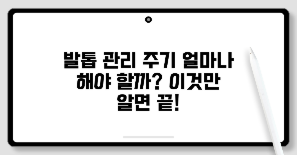발톱 관리, 얼마나 자주 해야 할까?