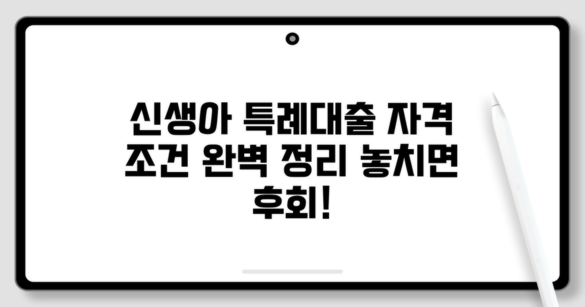 신생아 특례대출 자격 요건