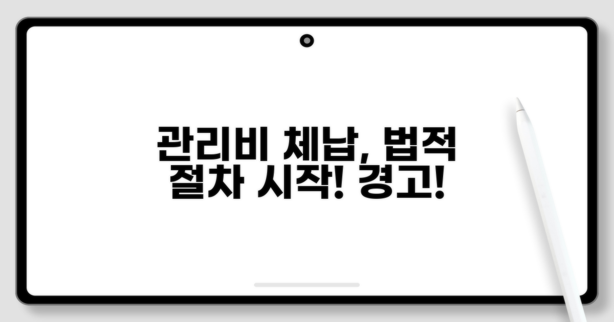 관리비 체납: 법적 절차의 시작