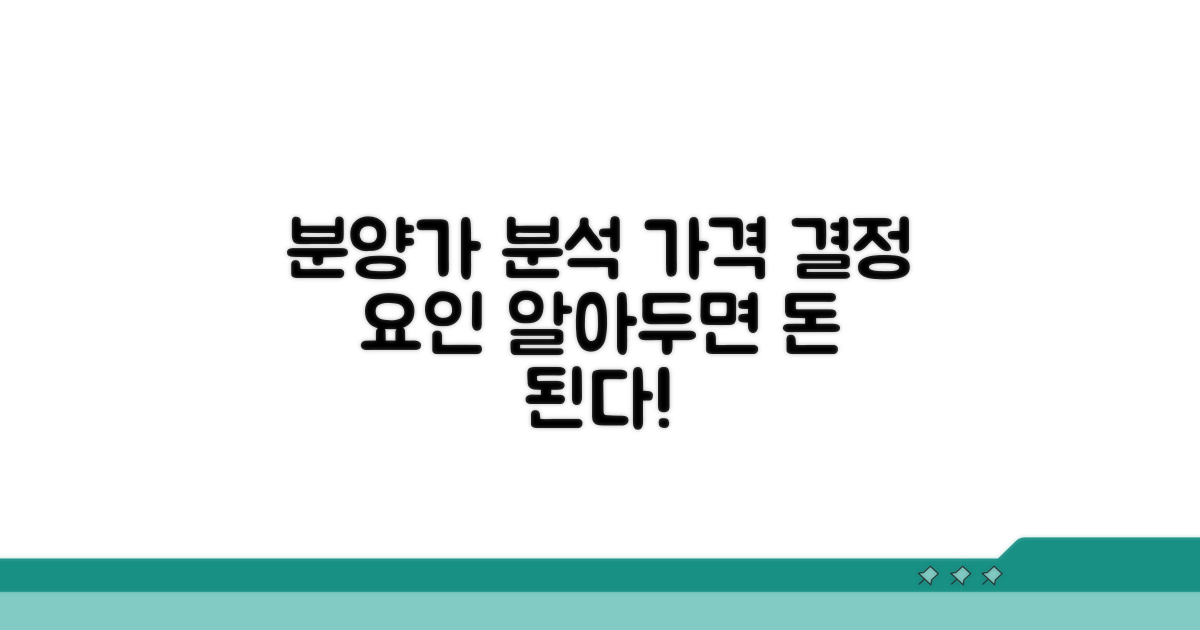 분양가에 미치는 영향 분석