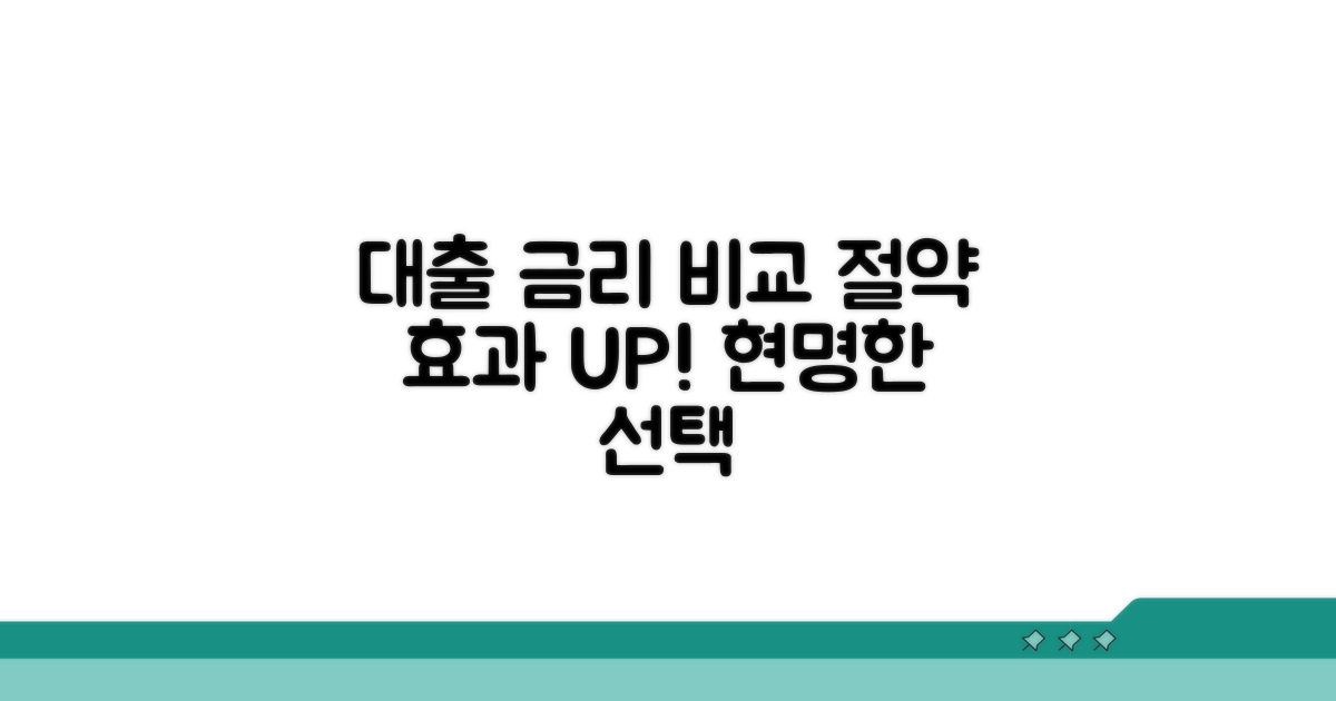 대출 금리 비교와 절약 효과 분석