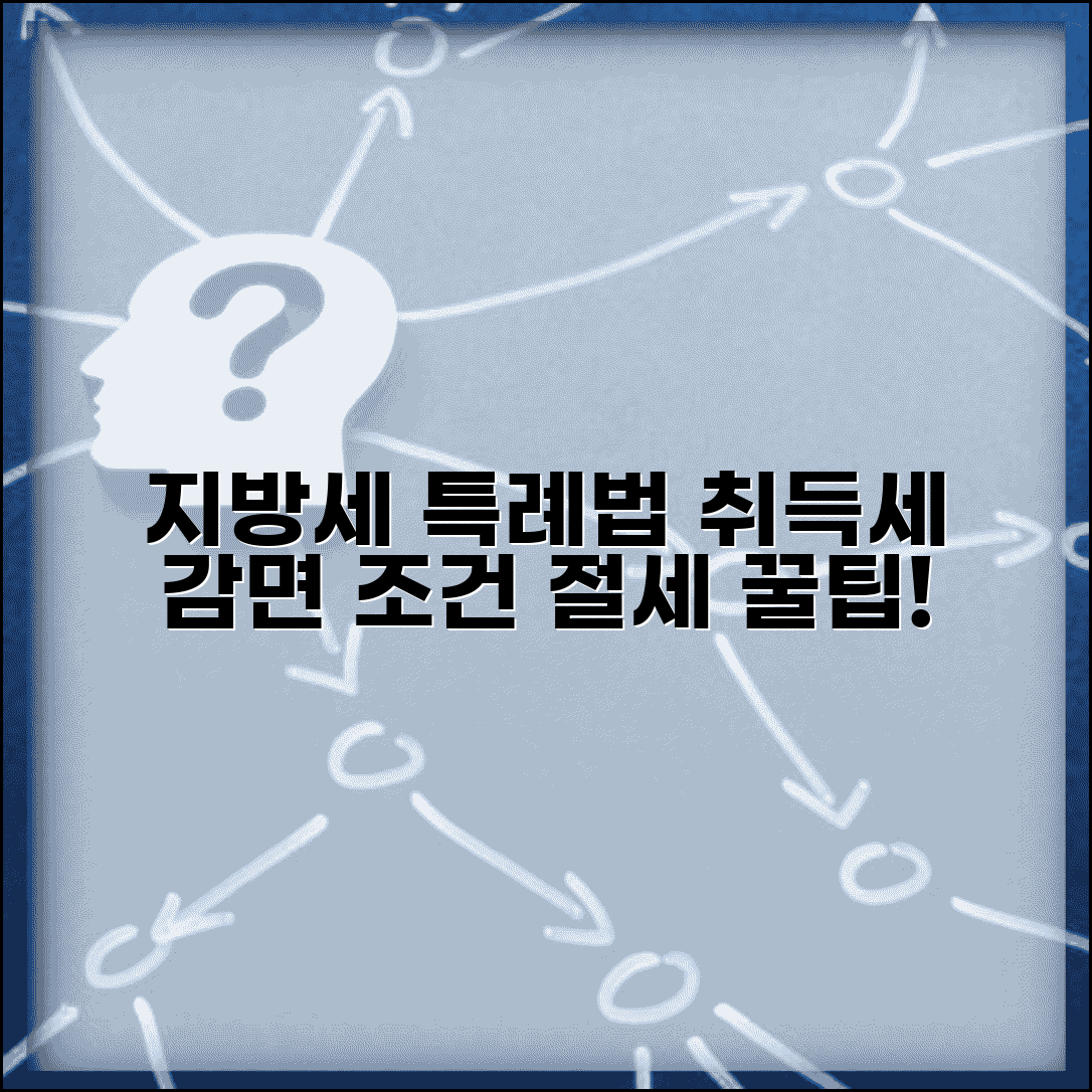 지방세 특례법 취득세 감면 조건과 절세 방법