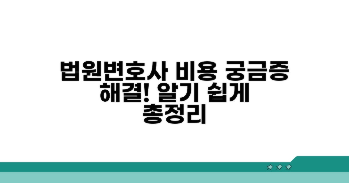 법원/변호사 비용, 무엇이 어떻게?