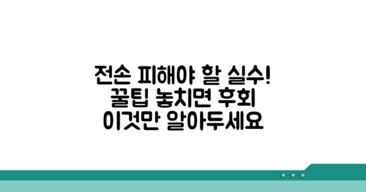 피해야 할 전손 처리 실수와 팁