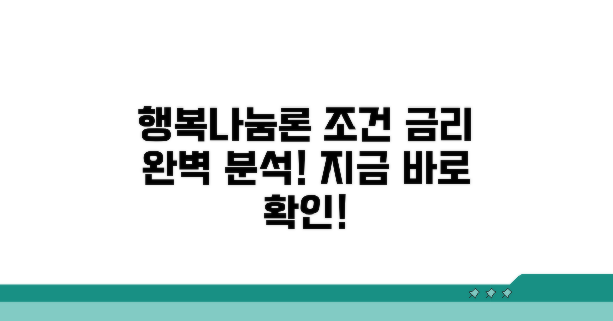 신청 조건과 행복나눔론 금리 완벽 분석