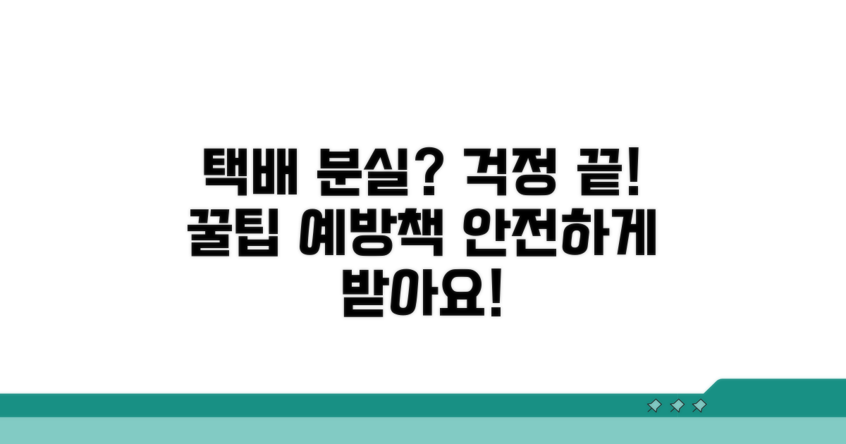 택배 분실 대비 꿀팁과 예방책