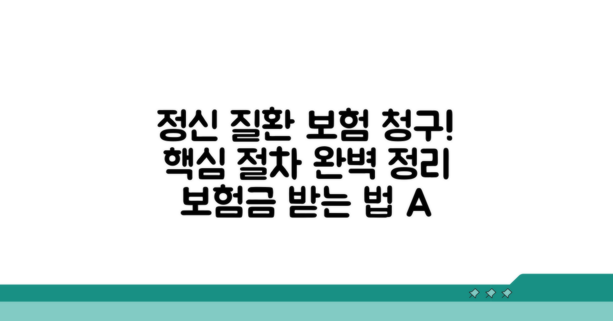 정신과 질환 보험 청구 방법과 절차