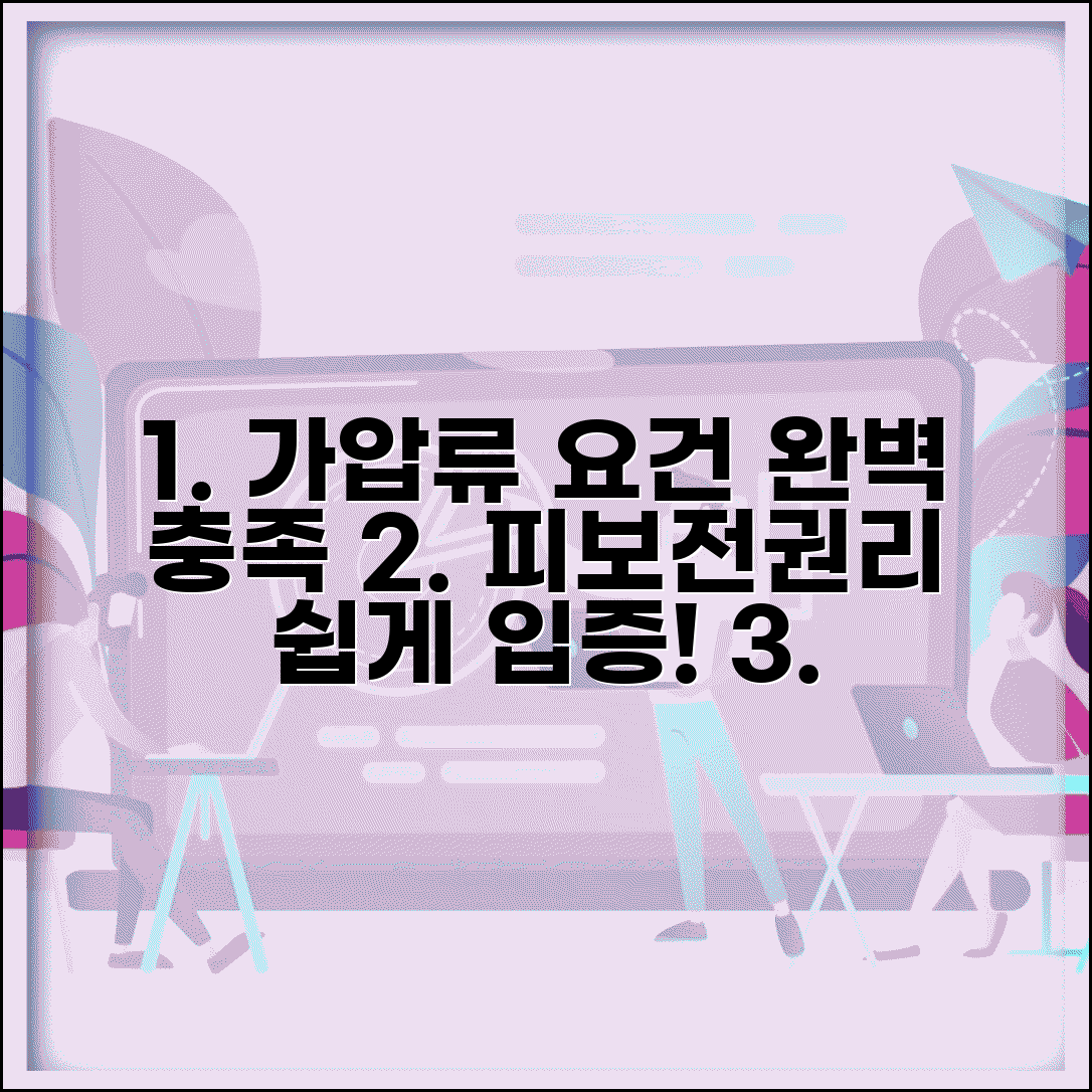 가압류 요건 충족 방법과 피보전권리 입증