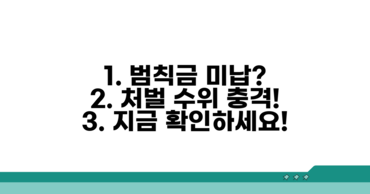 범칙금 미납 처벌 수위는?