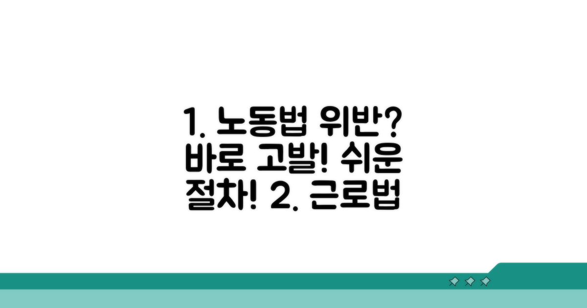 근로기준법 위반 고발 절차 완벽 가이드