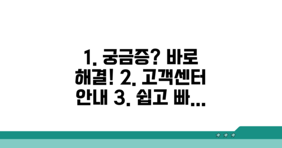 궁금증 해결 및 고객센터 안내