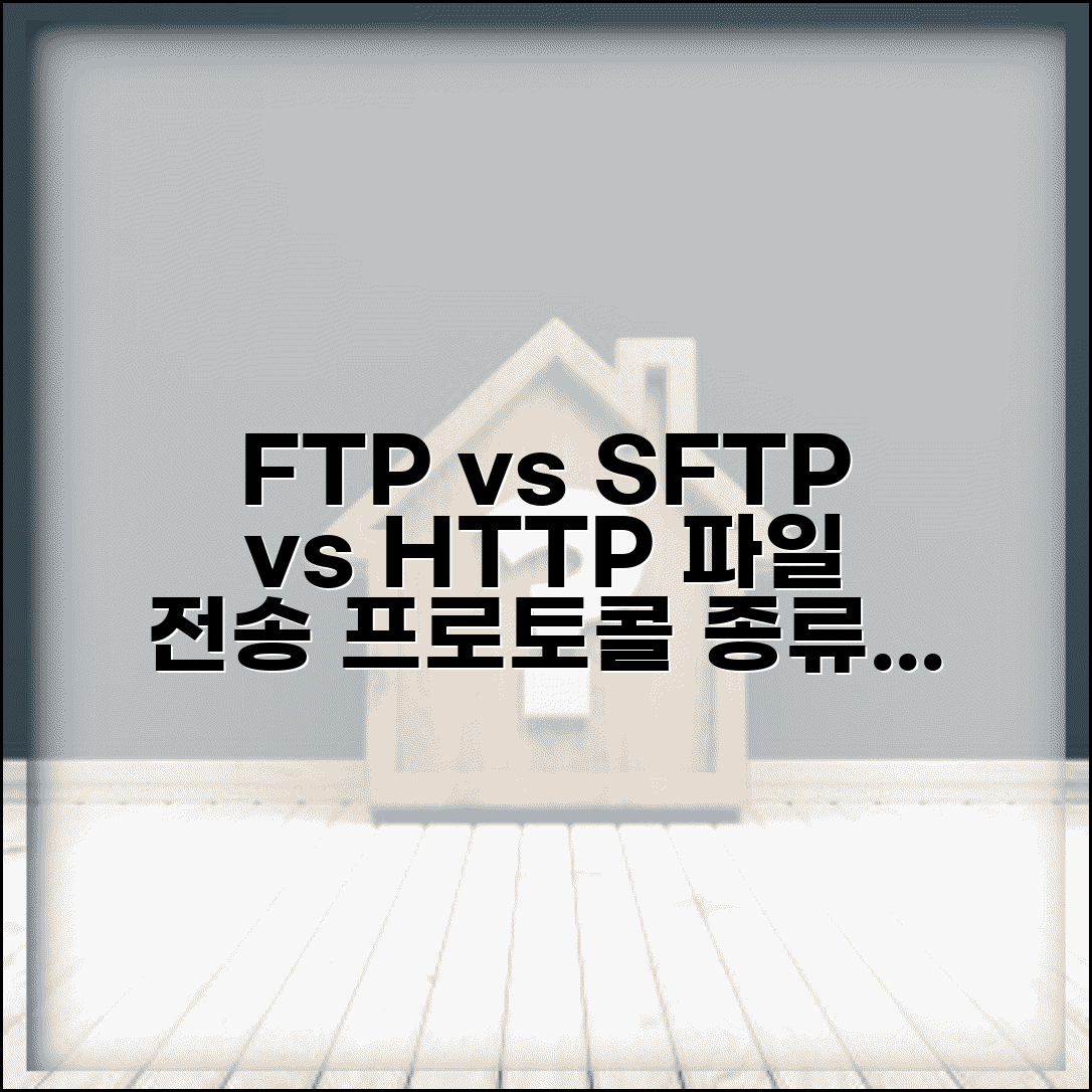 FTP SFTP HTTP 파일 전송 프로토콜 종류 비교