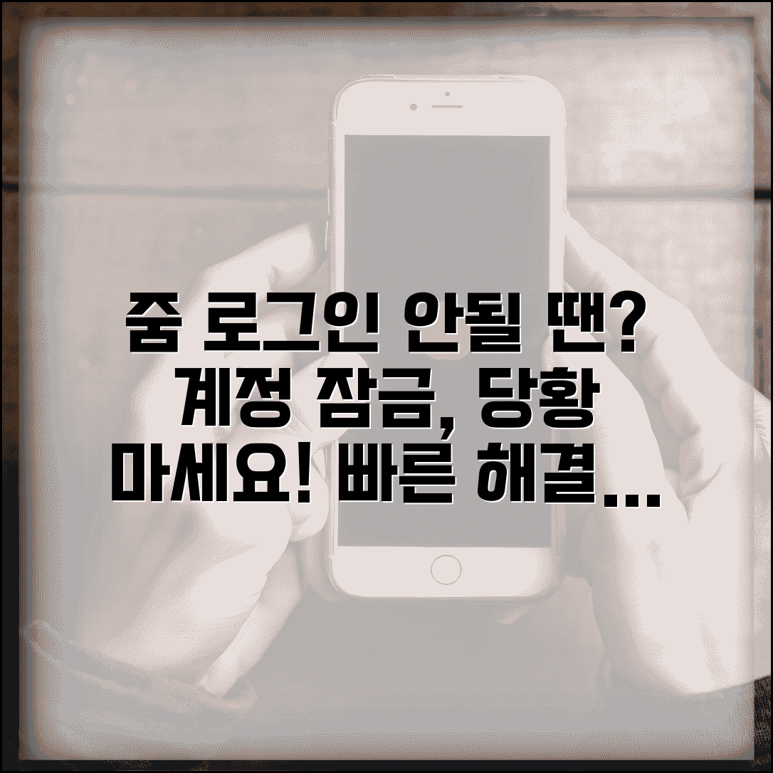 줌 로그인 불가 해결 방법과 계정 잠금 시 대처법