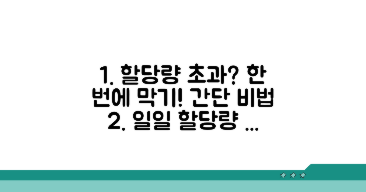 일일 할당량 초과, 이렇게 막으세요
