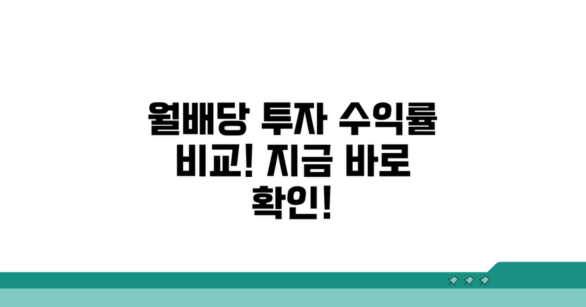 월배당 투자 전략과 수익률 비교