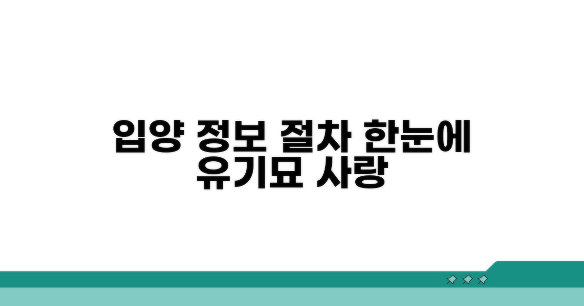 유기묘 입양 정보와 절차