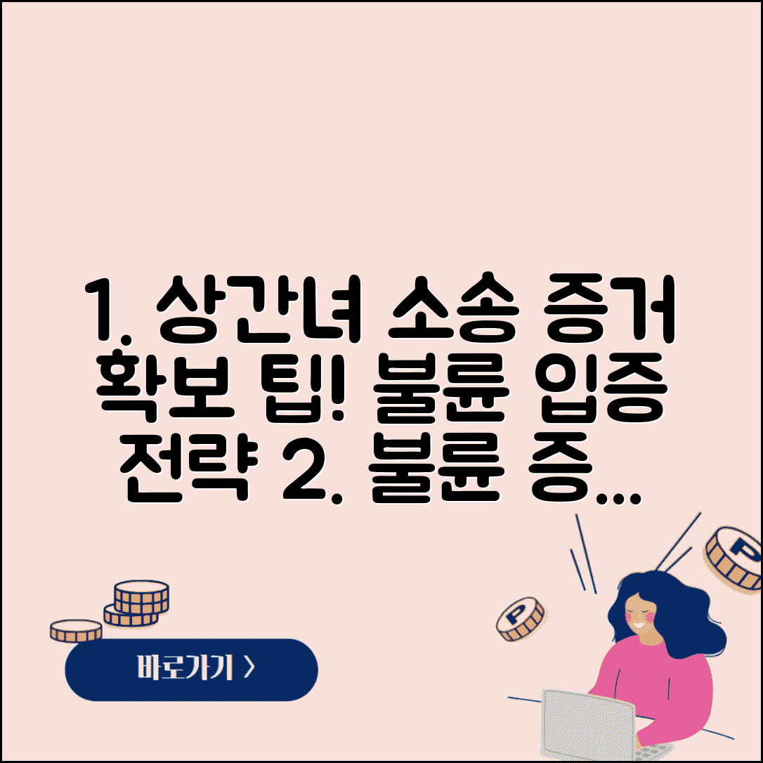 상간녀 위자료 청구소송 증거확보와 불륜 입증 전략