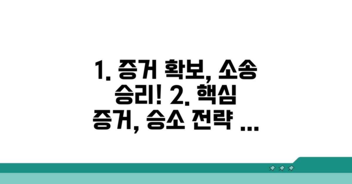증거 확보, 소송 핵심 전략
