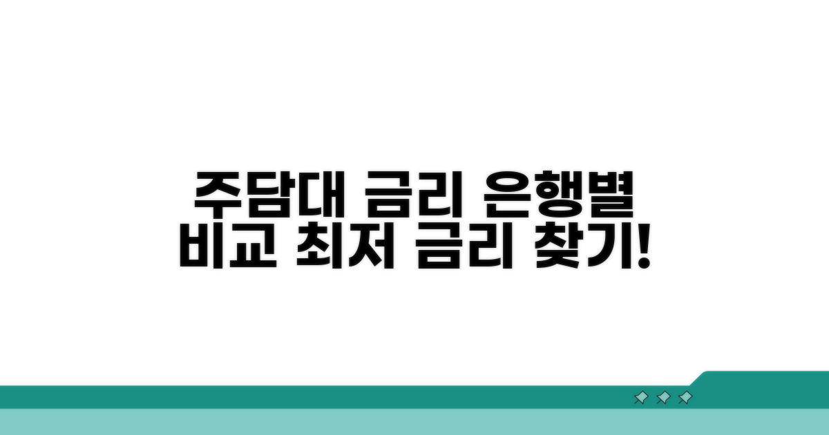 은행별 주담대 금리 비교 가이드