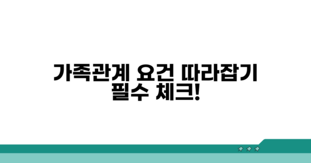 가족관계 요건 따라잡기