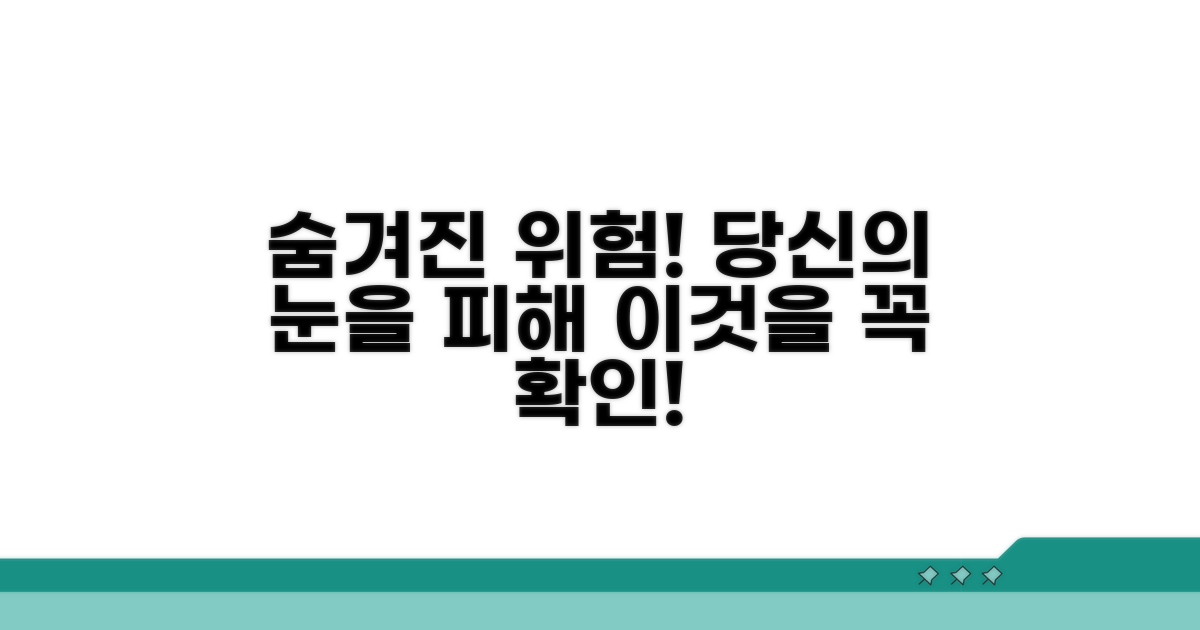 주의: 숨겨진 위험 요소 파악