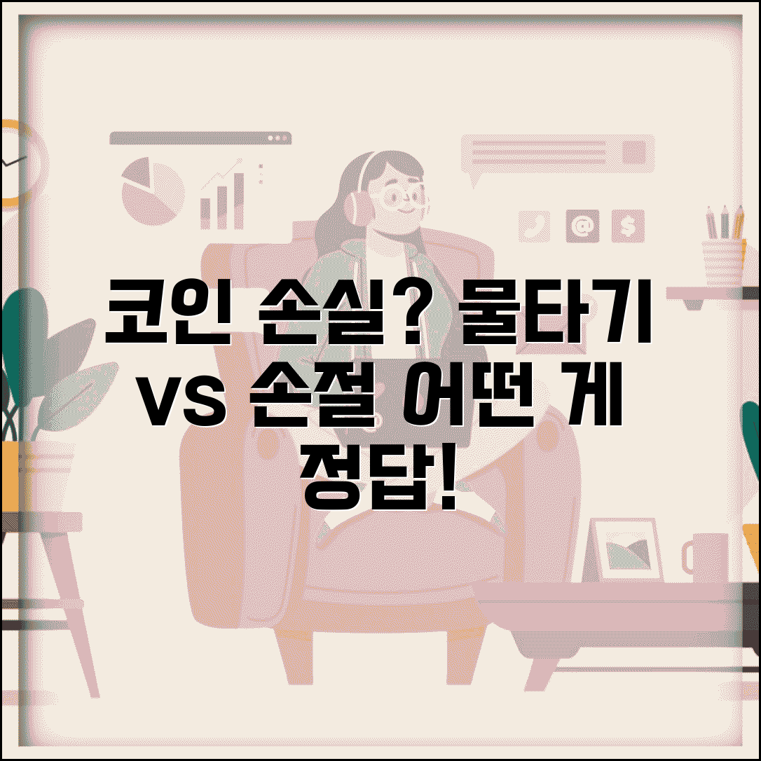 코인 물타기 vs 손절 전략 비교 | 가상화폐 손실 대응 방법, 어떤 전략이 유리할까?