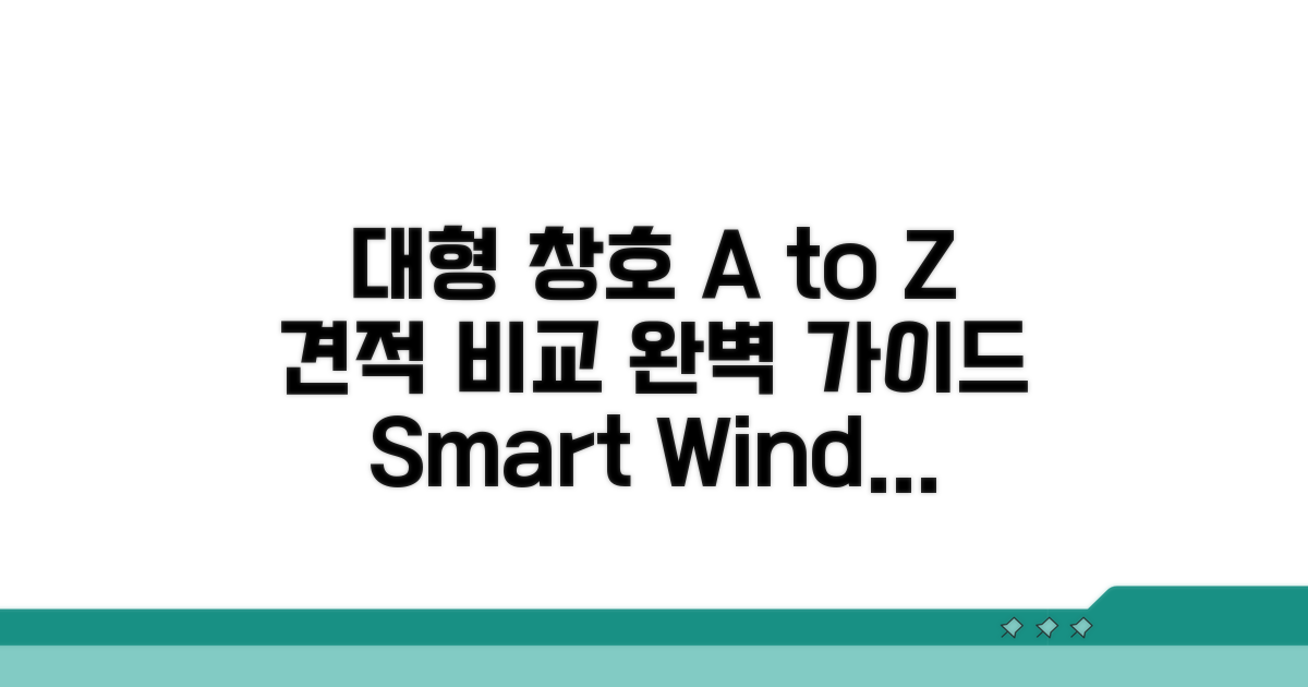 대형 창호 견적 비교 A to Z