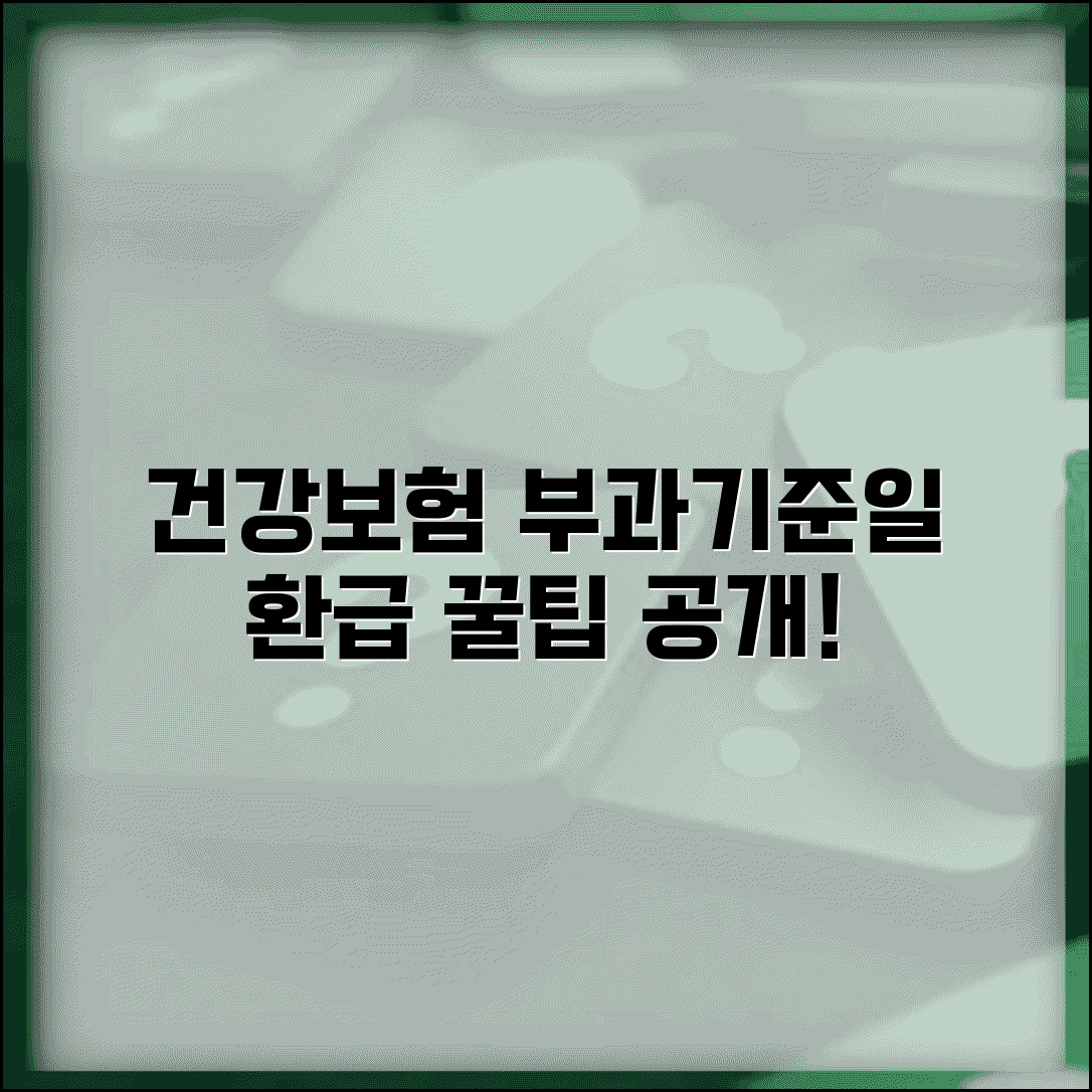 건강보험 부과기준일 확인법 | 자격 변동 시 보험료 정산 방법과 환급 꿀팁