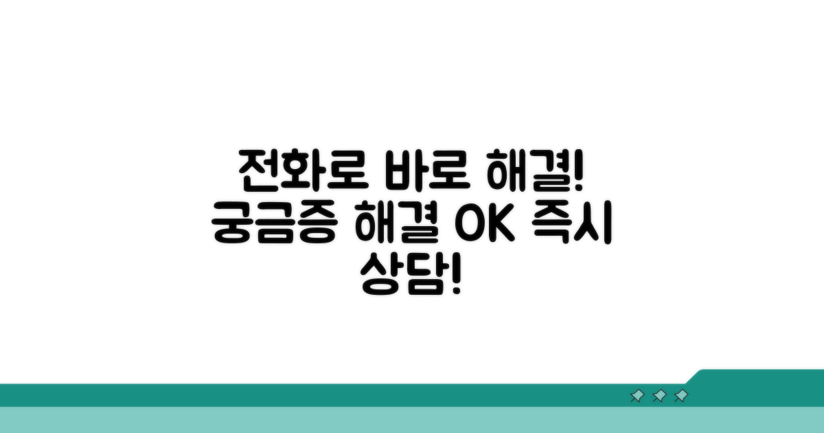 궁금한 점 전화로 바로 해결하세요