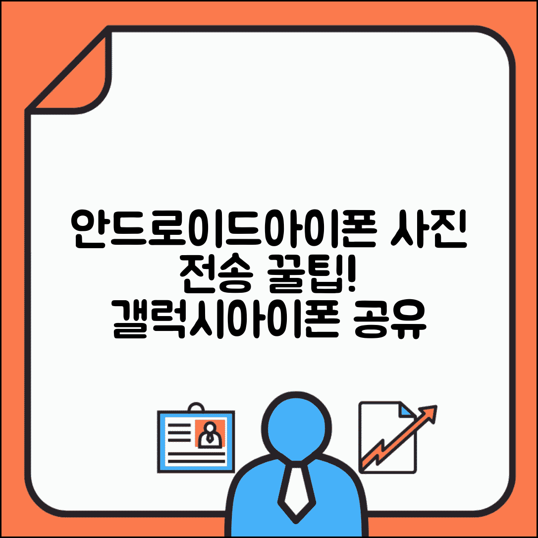 안드로이드 아이폰 사진 전송 방법 | 갤럭시 아이폰 사진 공유 꿀팁 및 설정 가이드