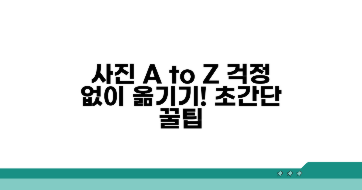 걱정 없이 사진 옮기는 방법 A to Z