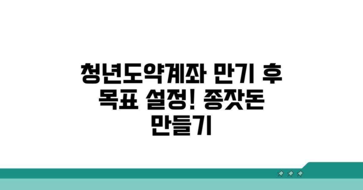 청년도약계좌 만기 후 계획 세우기