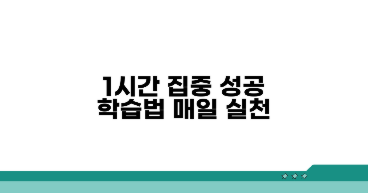 매일 1시간 투자 집중 학습법