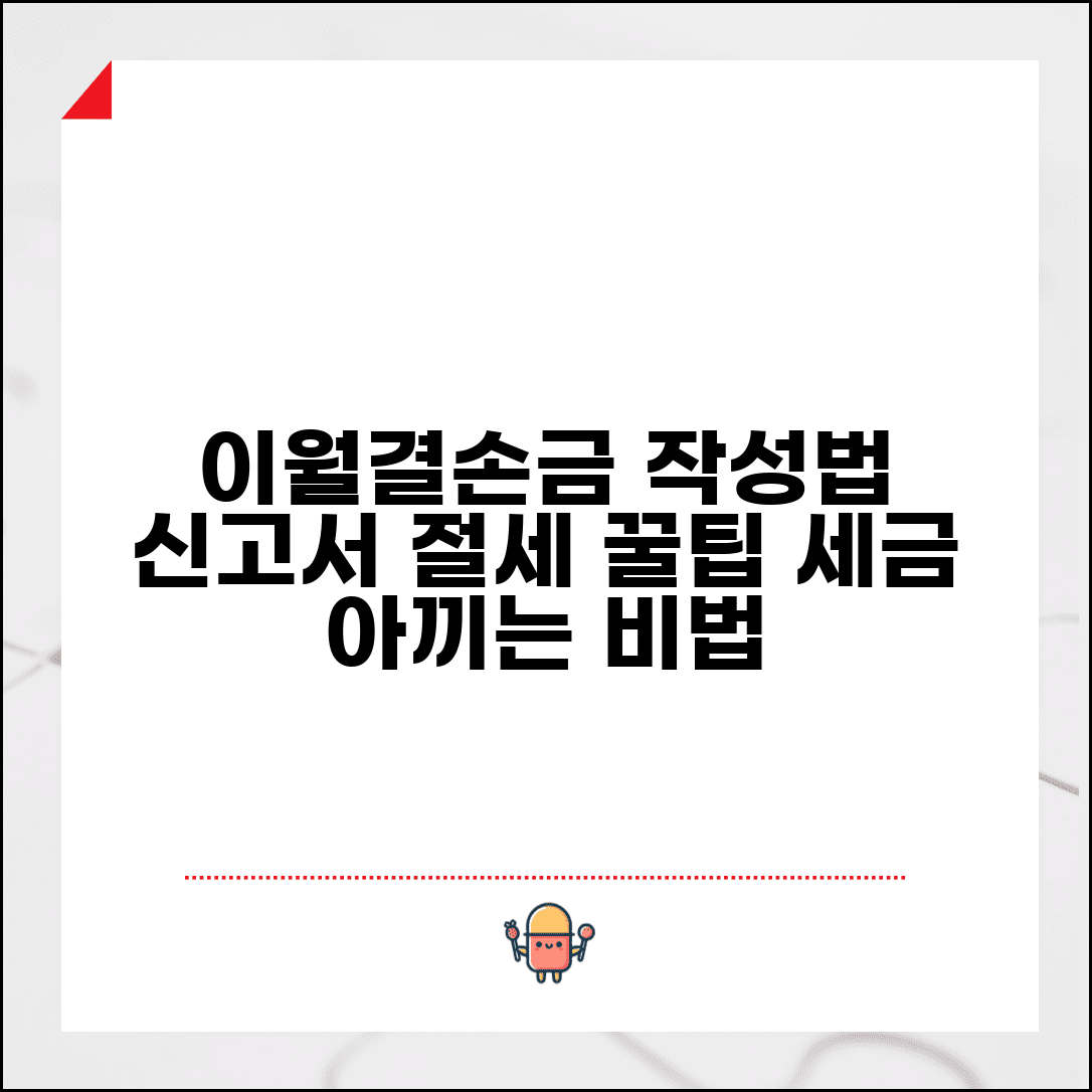 이월결손금 명세서 작성 방법 | 신고서 기재 요령 및 절세 팁 총정리