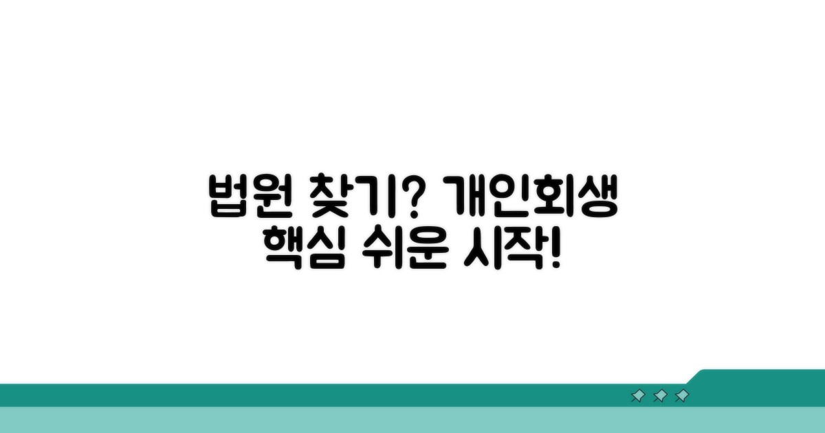 개인회생 법원 찾기 첫걸음
