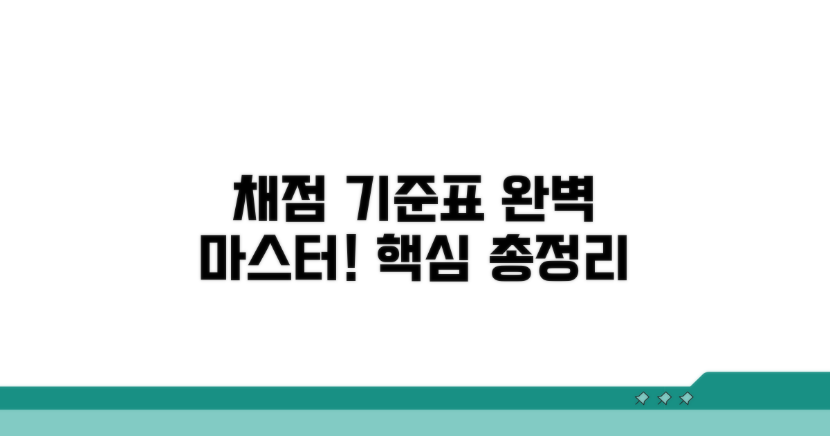 채점 기준표 작성, 핵심 포인트 총정리
