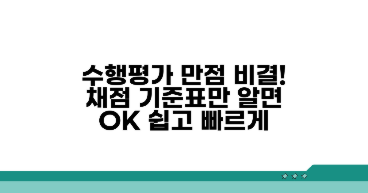 수행평가 채점기준표, 이것만 알면 쉬워요