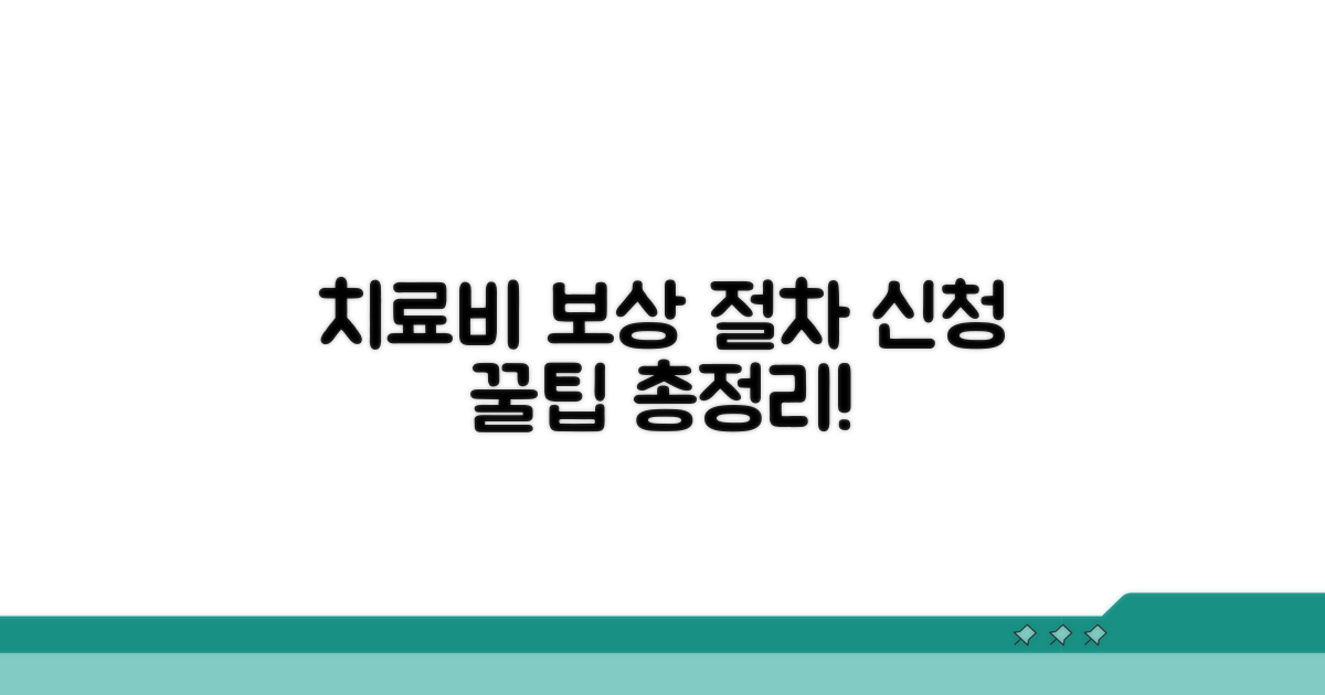 치료비 보상 절차 및 신청 방법