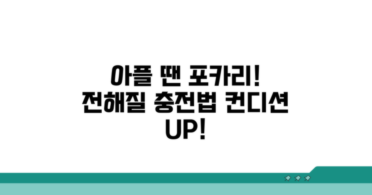 아플 때 포카리, 전해질 충전법