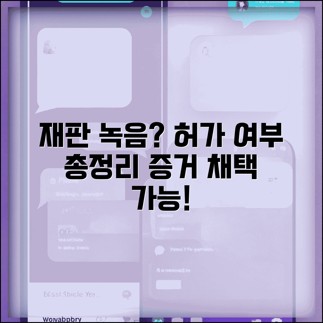 재판 녹음해도 되나요 | 재판 녹취 허가 여부, 변호사 상담, 증거 채택 질문 총정리