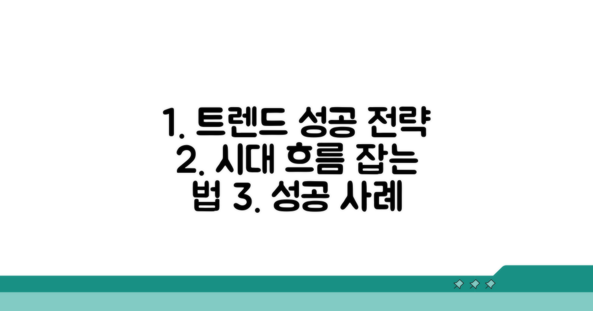 트렌드 따라잡기 성공 사례 분석