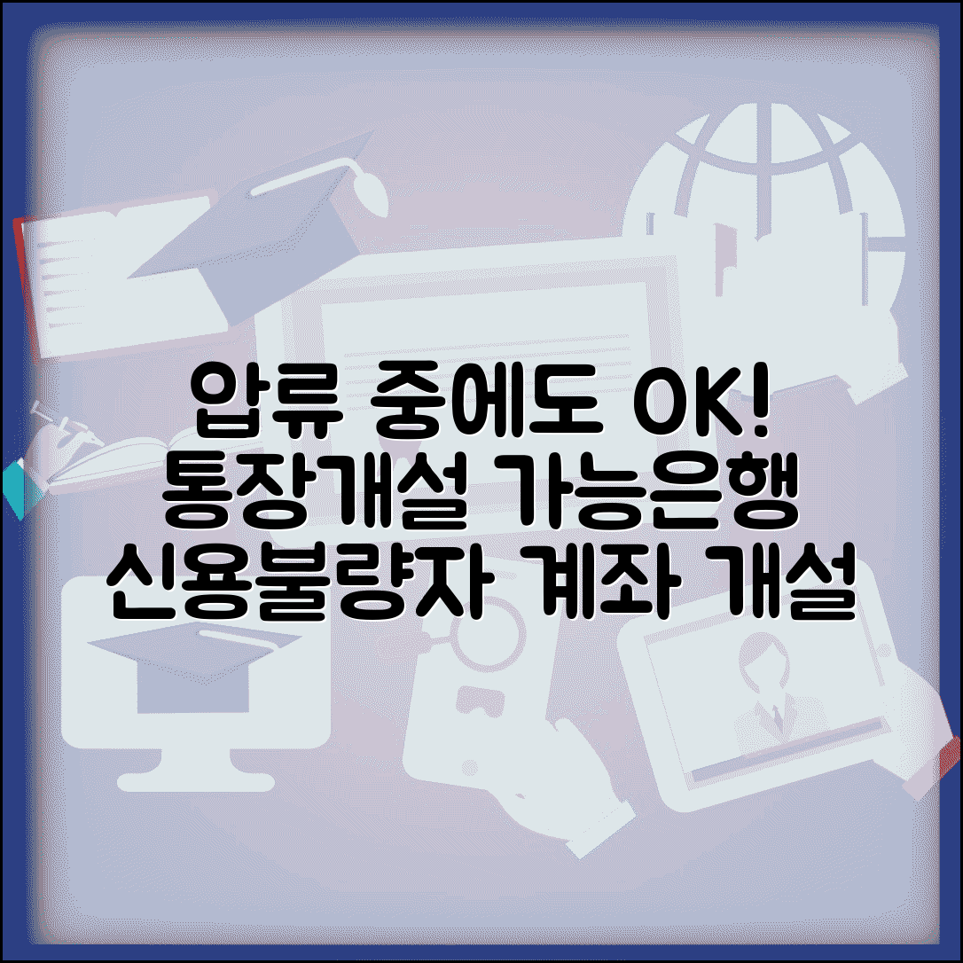 신용불량자 통장압류 통장개설가능은행 | 압류 시에도 계좌 만들 수 있는 곳