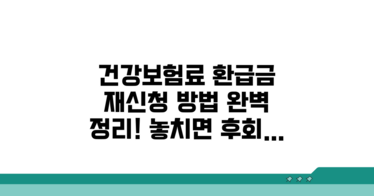 건강보험료 환급금 재신청 방법