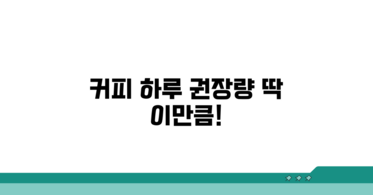 카페인 하루 권장량, 딱 이만큼!