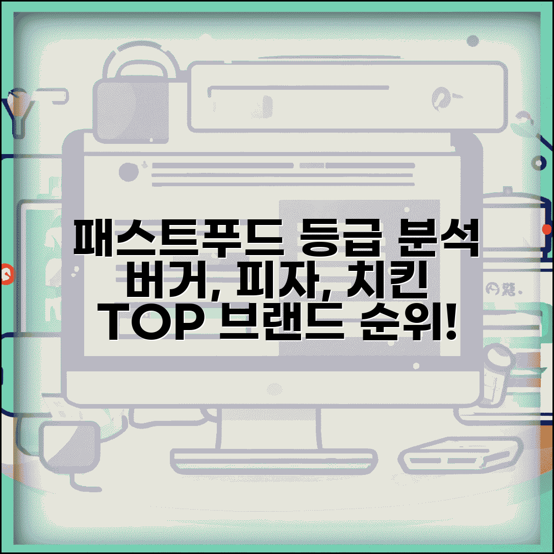 패스트푸드 등급 기준 분석 | 버거 피자 치킨 브랜드 순위