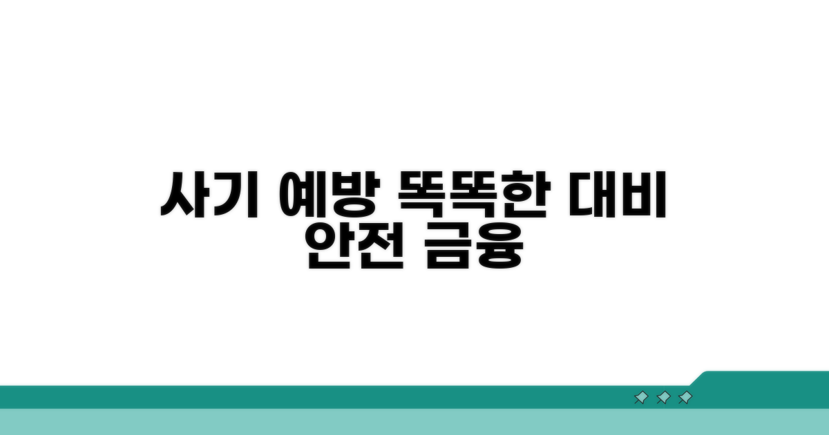 금융사기 예방, 똑똑하게 대비하자