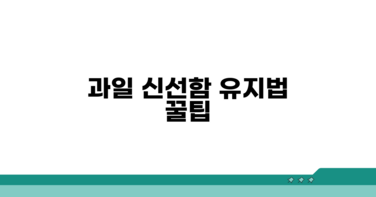 사과, 포도, 딸기, 수박 보관법