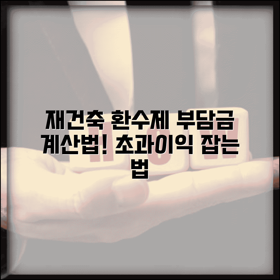 재건축 초과이익 환수제 | 환수제 적용과 부담금 계산 방법