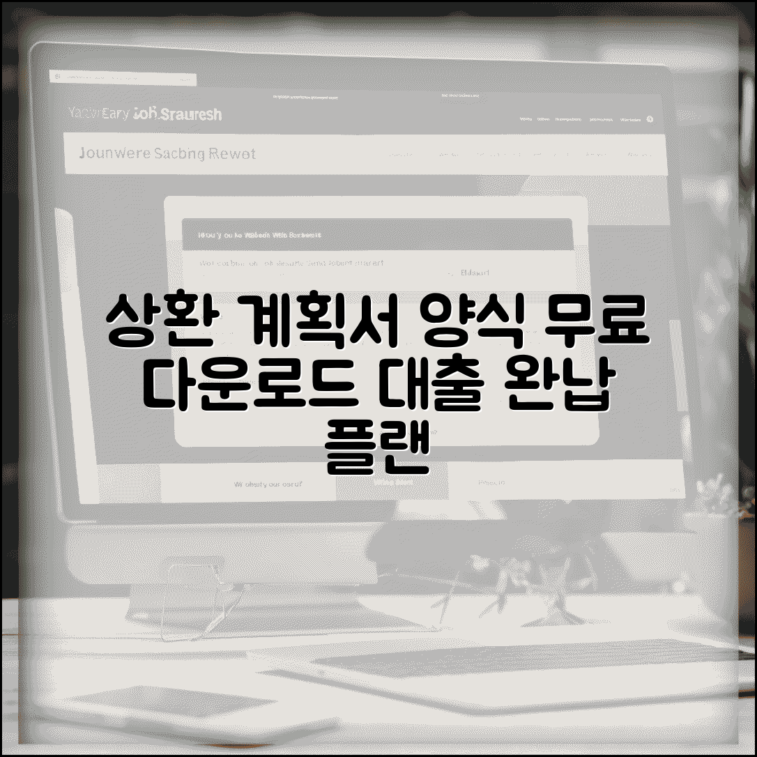 상환계획서양식 다운로드 | 대출 상환 계획서 서식 모음